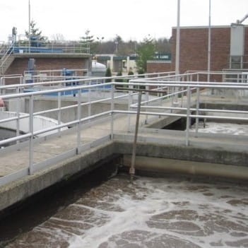 A wastewater treatment plant