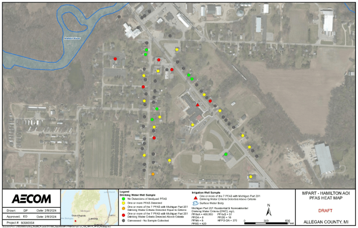Hamilton Area of Interest PFAS Heatmap