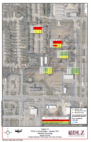 Wayland Recycling map