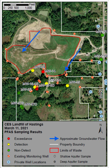CES Landfill of Hastings Map