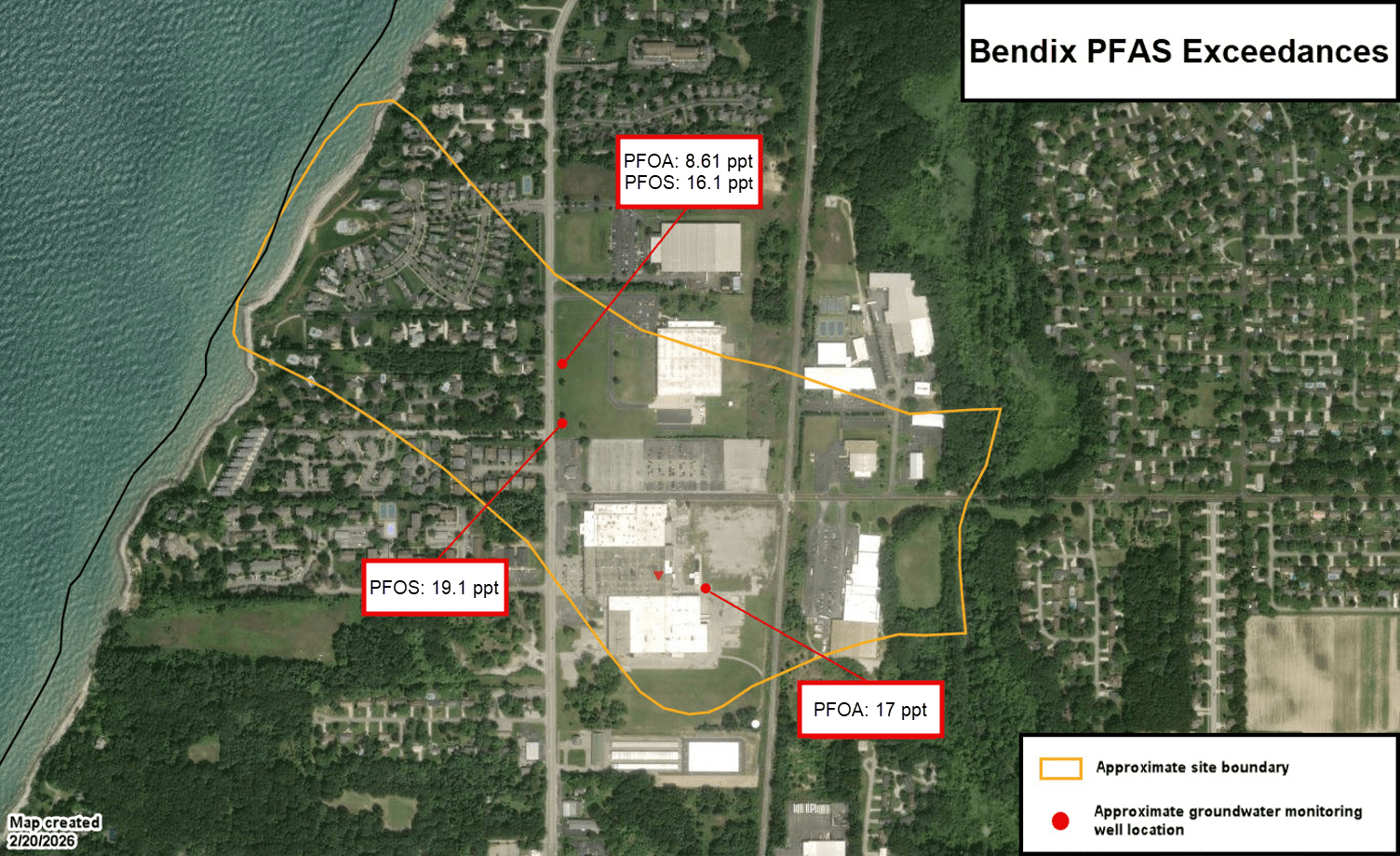 Bendix GW Exceedance Map