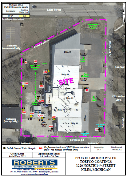 Toefco Engineered Coating Systems Inc Groundwater Map
