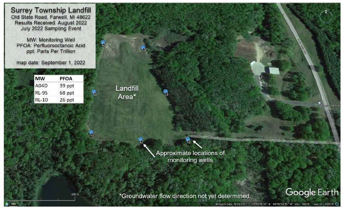 Surrey Township Landfill Map