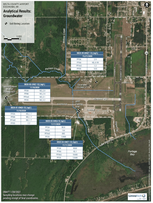 Delta County Airport Map