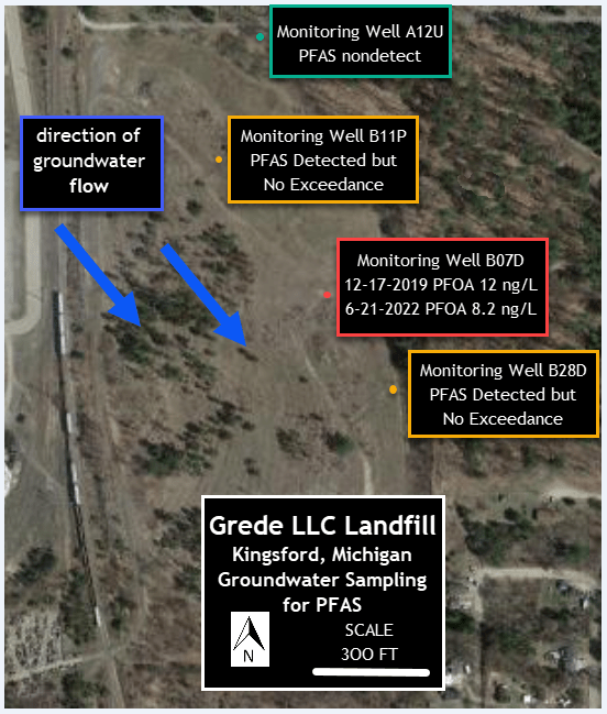 Grede Landfill map