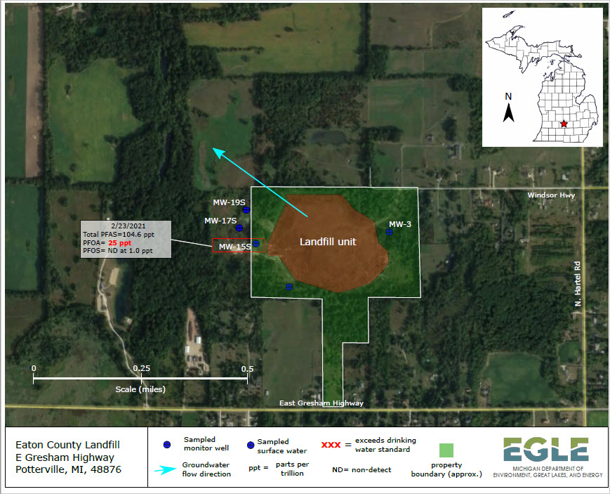 Eaton County Landfill Map