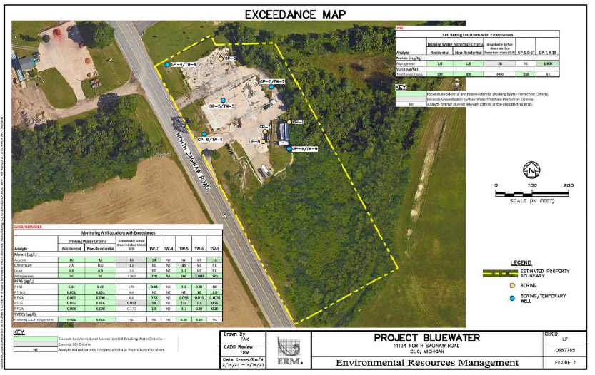 11134 North Saginaw Road Map