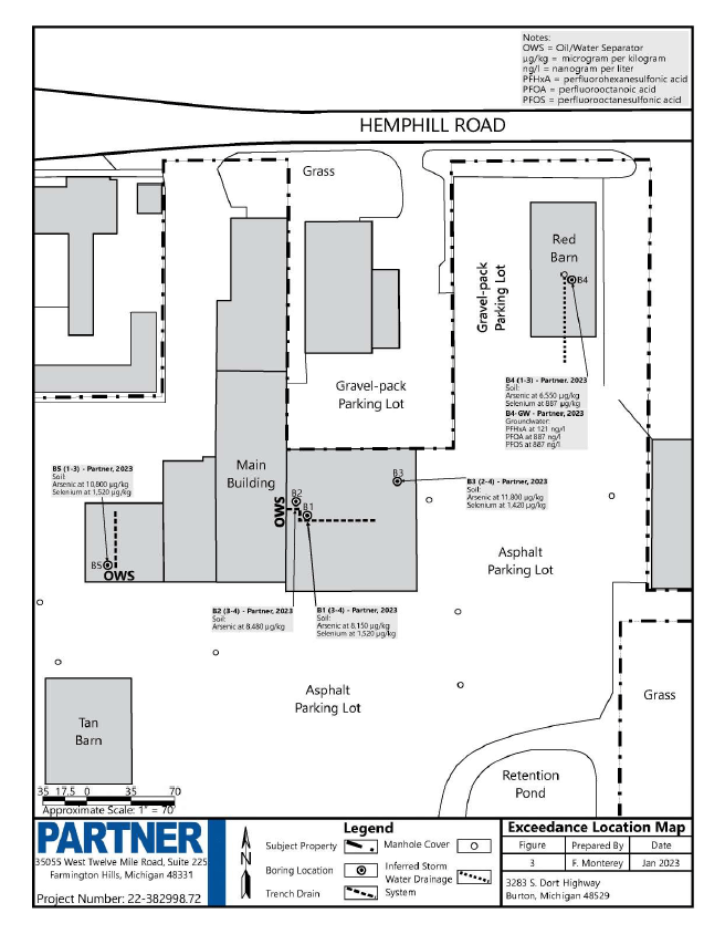 Preview of the 3283 South Dort Highway PFAS site
