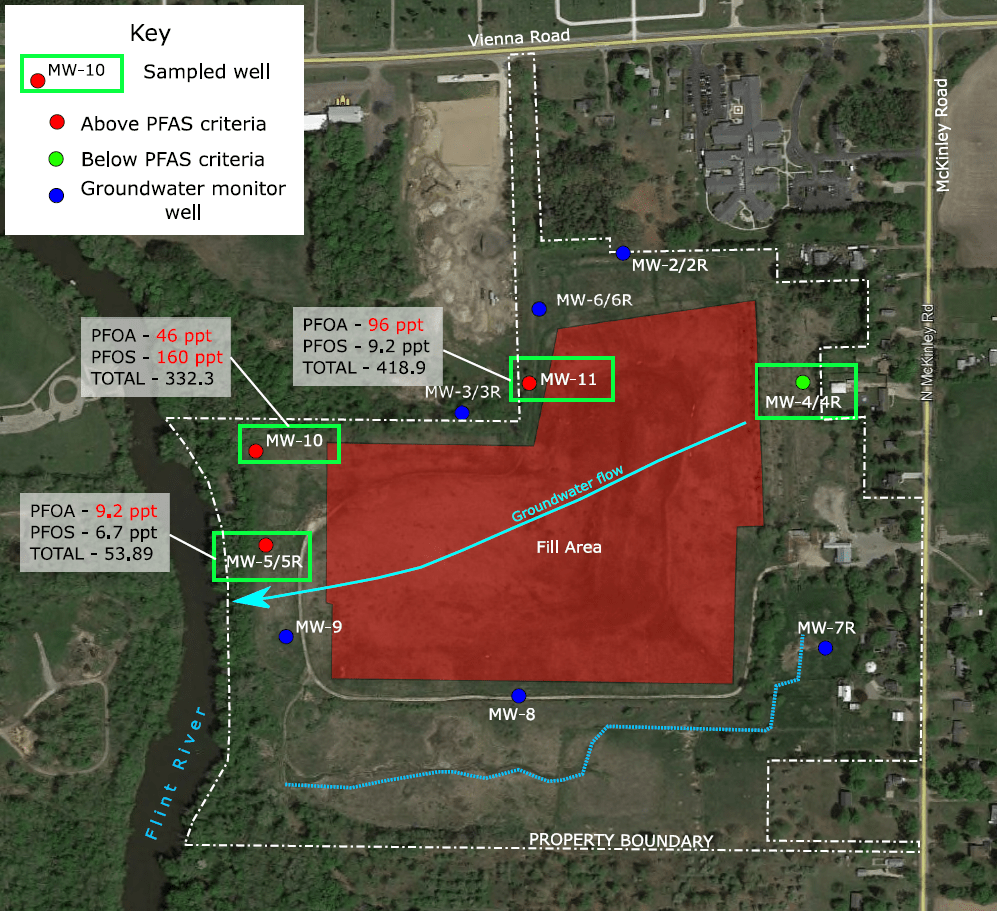 Pollard Landfill map