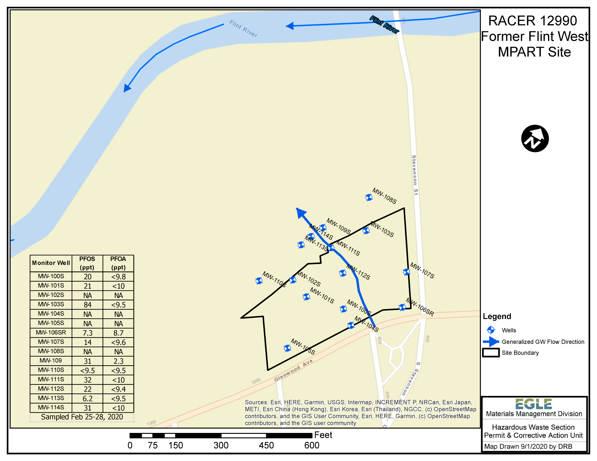 RACER Flint West MPART Map