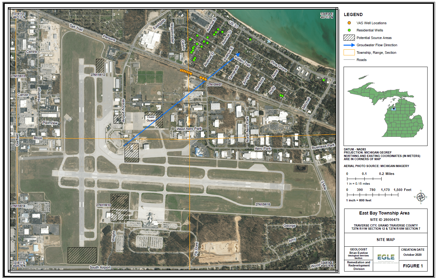 East Bay Township Area of Interest Map