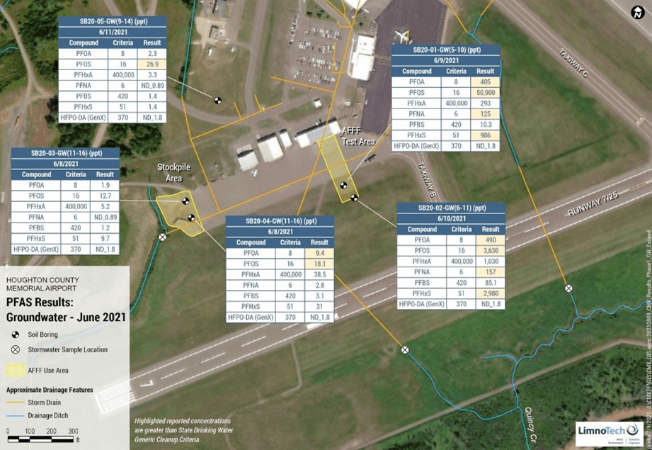 Houghton County Memorial Airport map