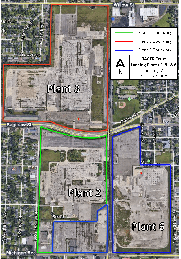 MAP RACER Lansing Plants