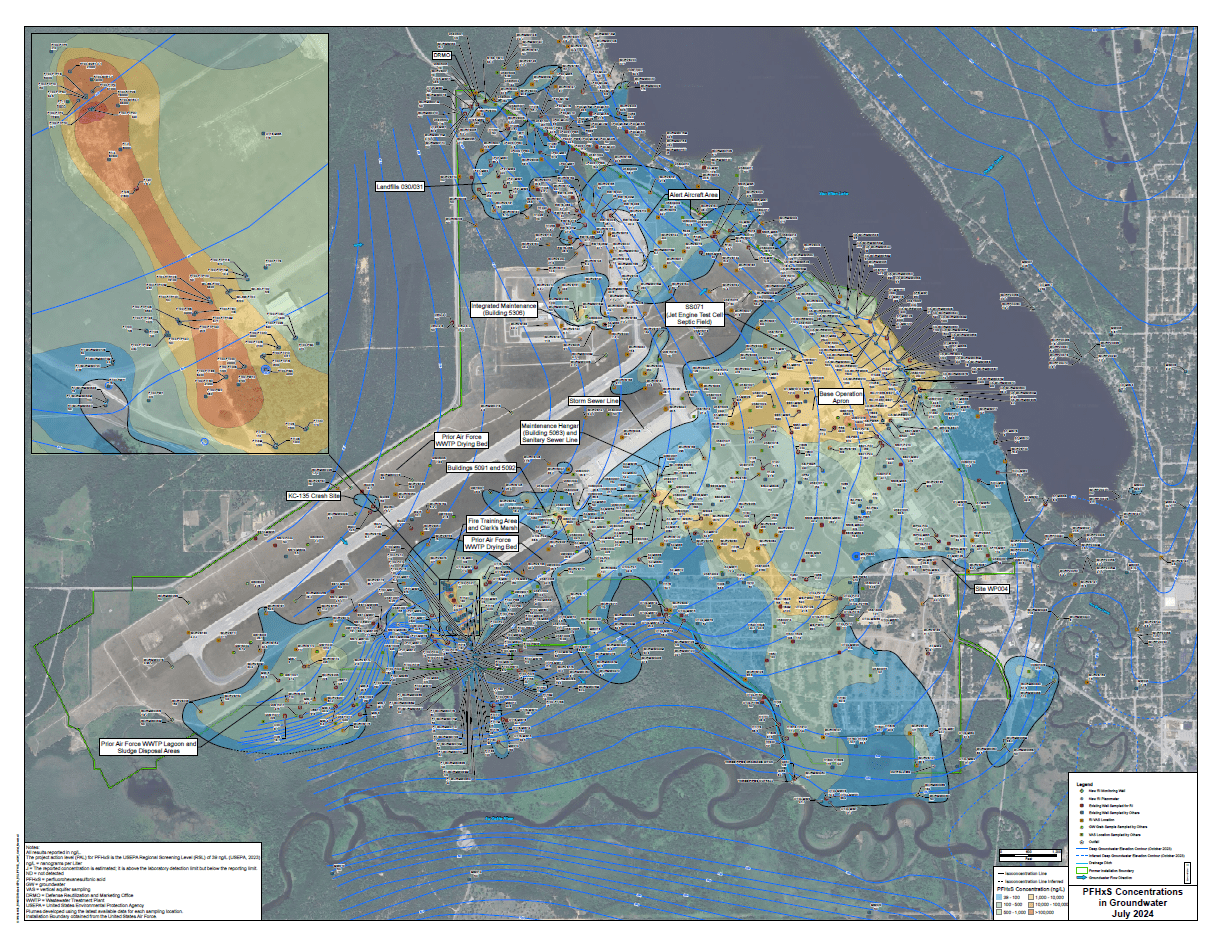 PFHxS Concentrations in Groundwater Map Preview