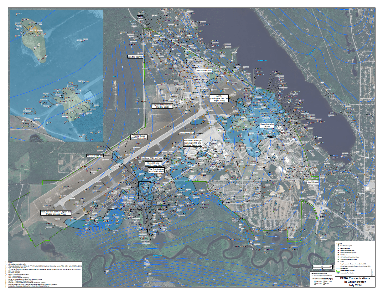 PFNA Concentrations in Groundwater Map Preview