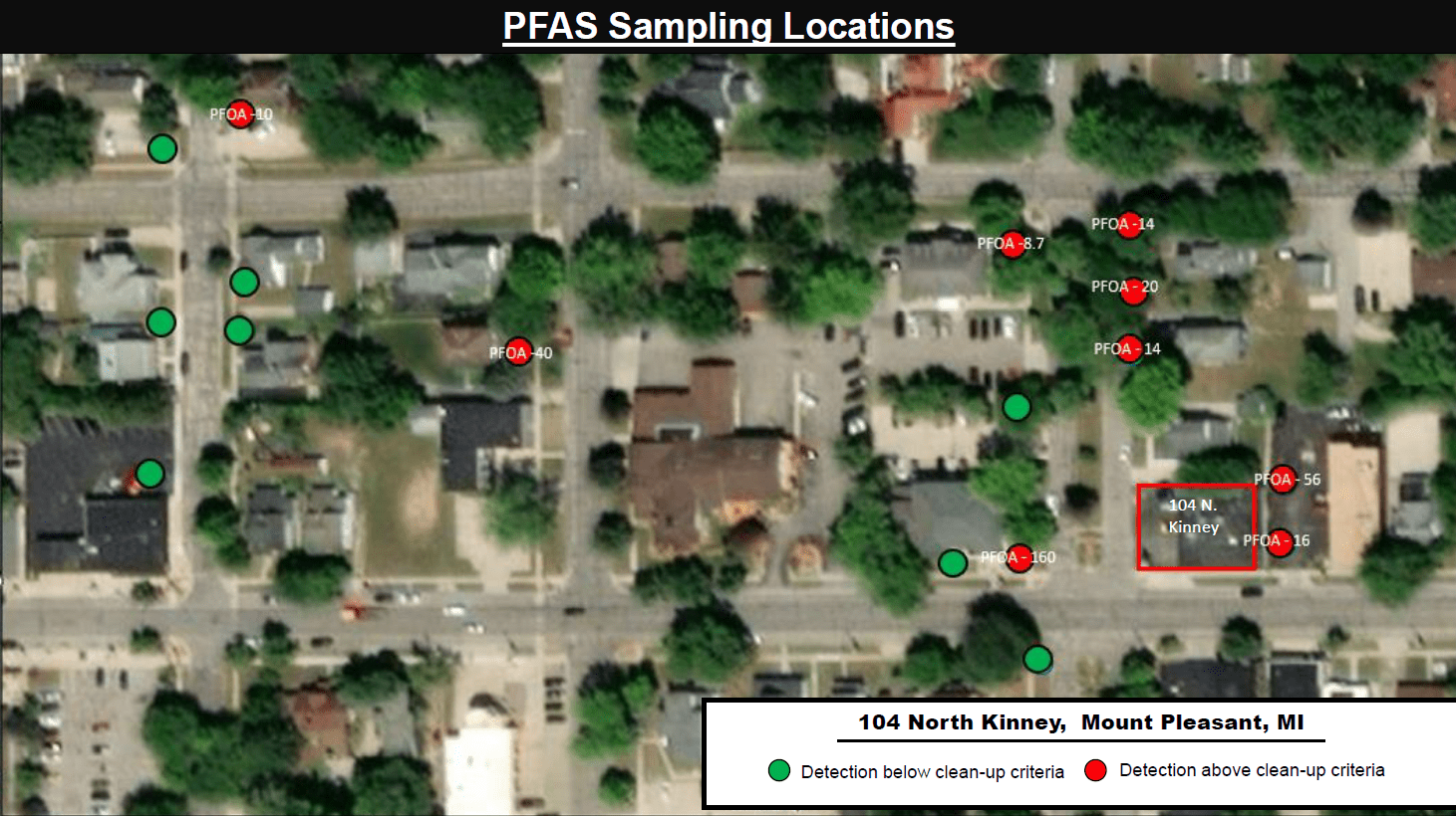104 North Kinney Avenue map