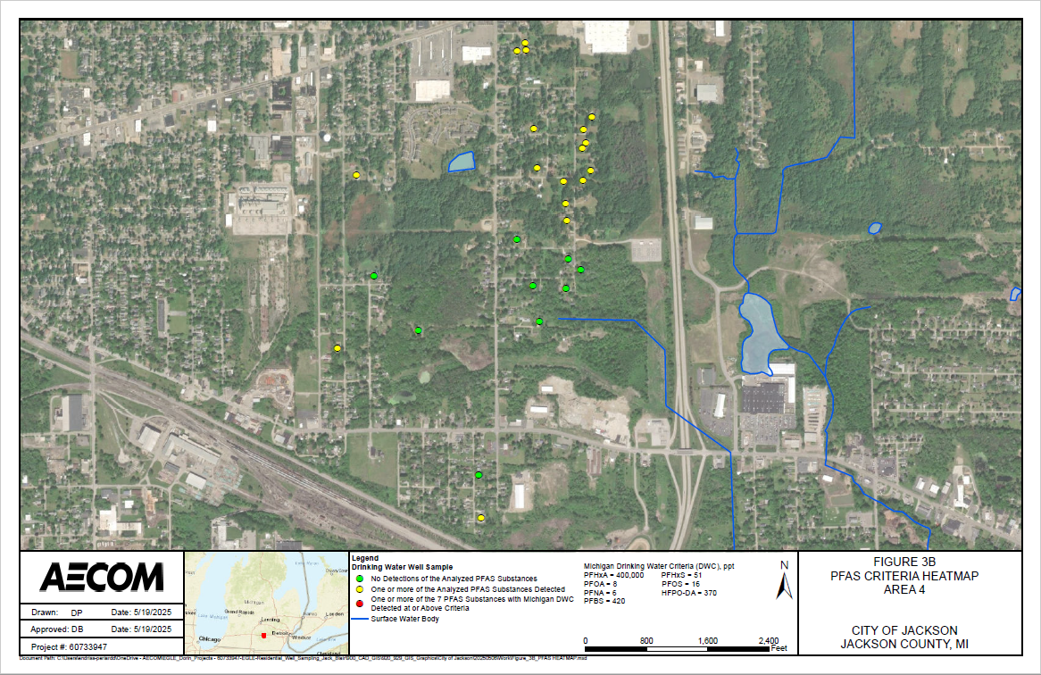 PFAS Heat Map of Area 4