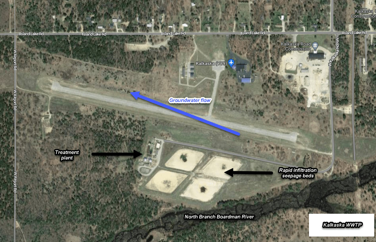 Kalkaska WWTP map
