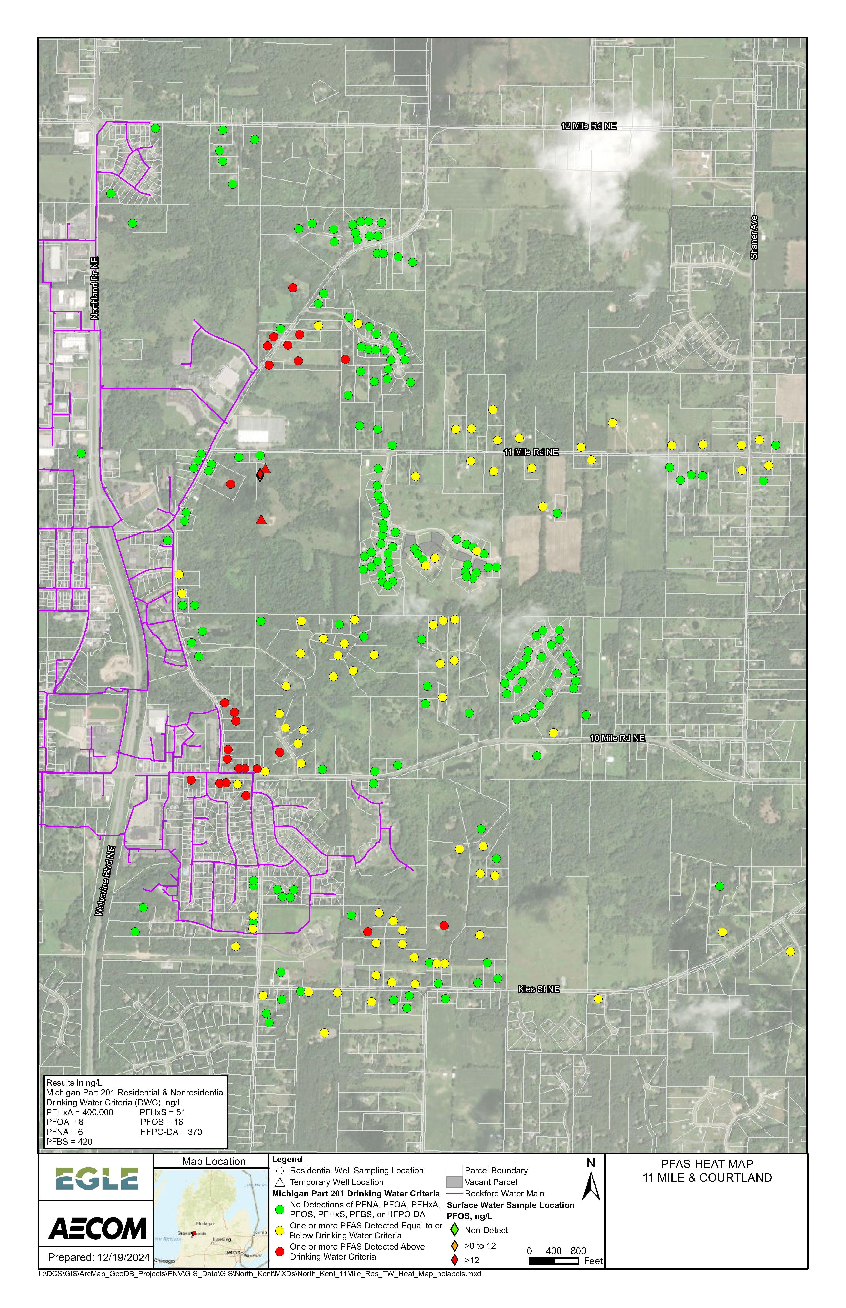 5312 11 Mile Road NE (Rockford, Kent County) map