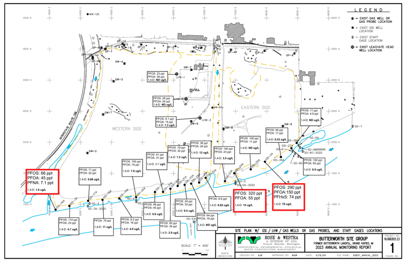 Butterworth Landfill Superfund map
