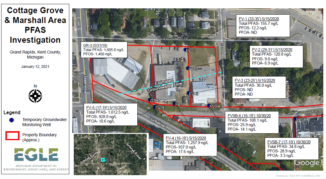 Cottage Grove and Marshall Area Map