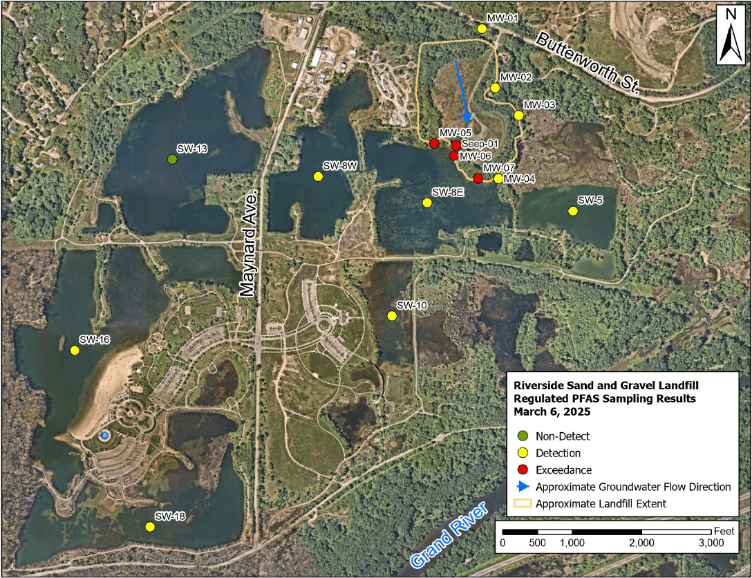 Riverside Sand and Gravel Landfill Map