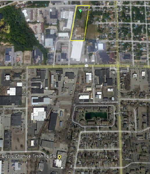 Map of Spartan Chemical PFAS Results