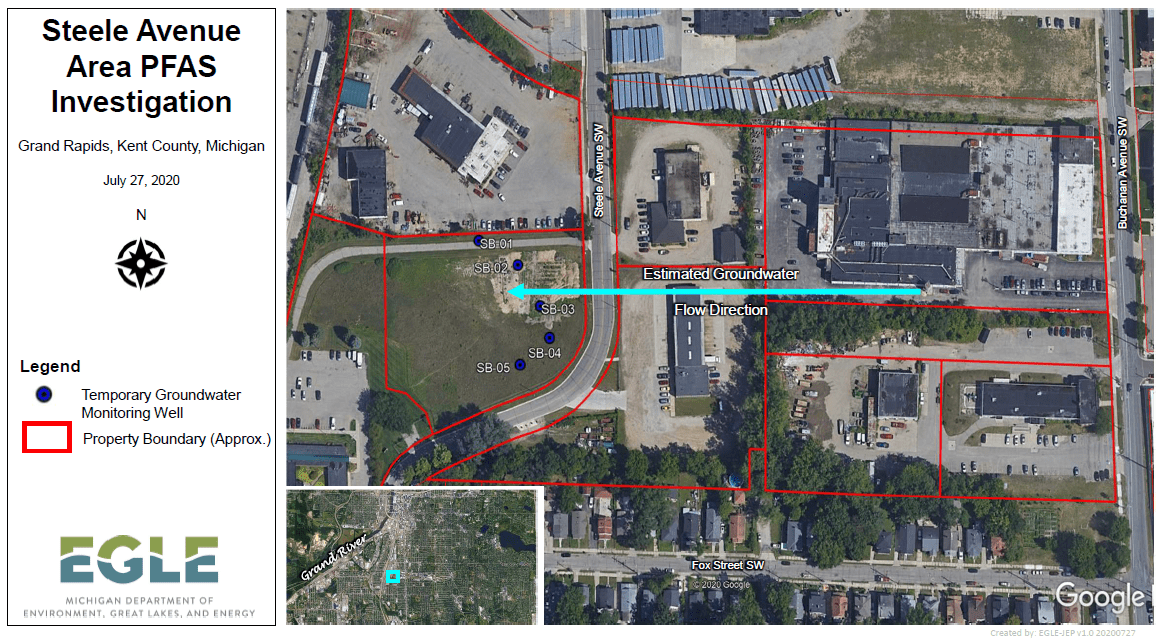 Steele Avenue Area Map