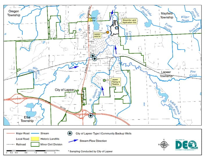Lapeer Plating and Plastics Investigation Map