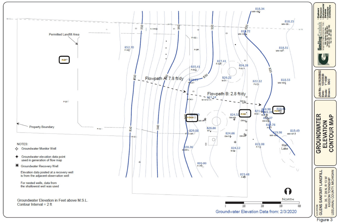 Glens Sanitary Landfill Map