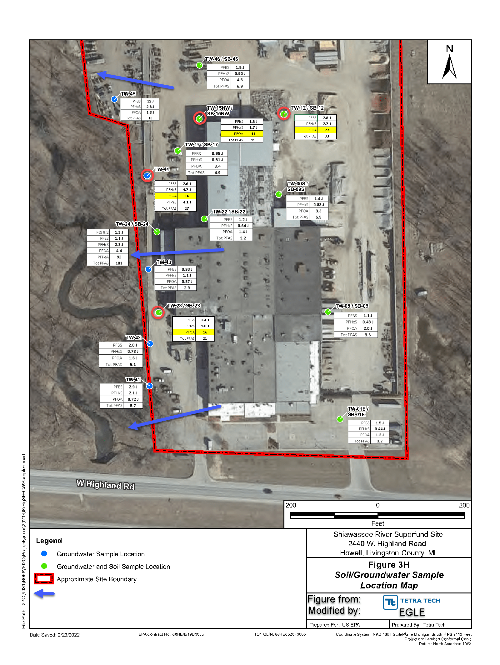 Highland Road map