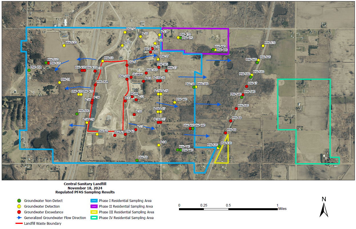 Central Sanitary Landfill map