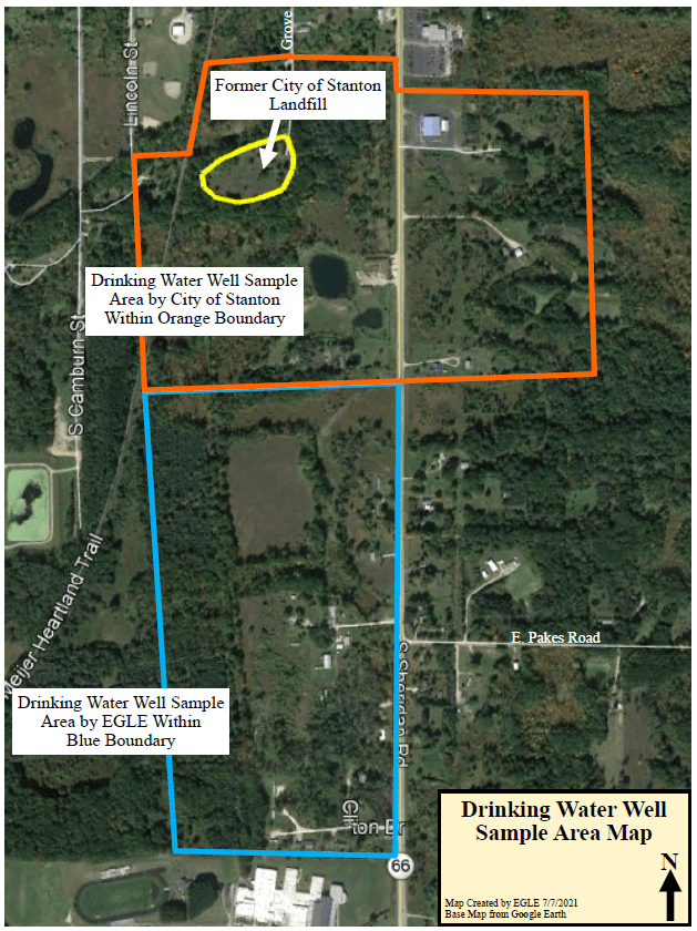 Former City of Stanton Landfill Map