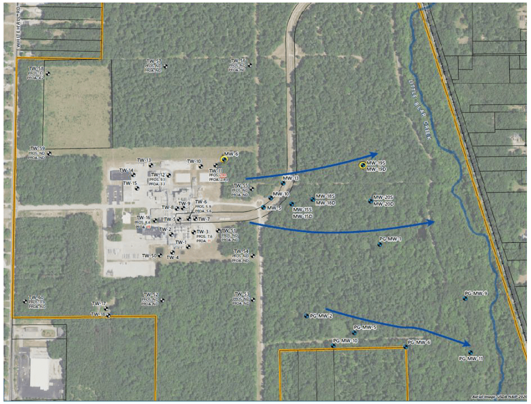 Former BASF Muskegon map