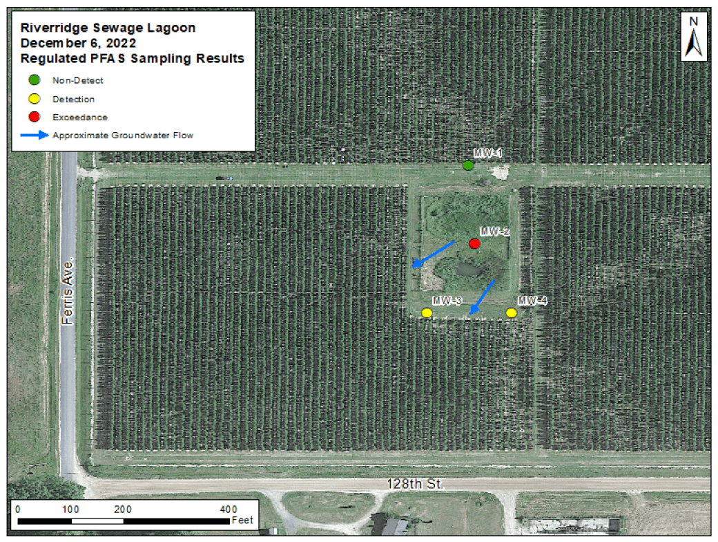 Riveridge Sewage Lagoon map