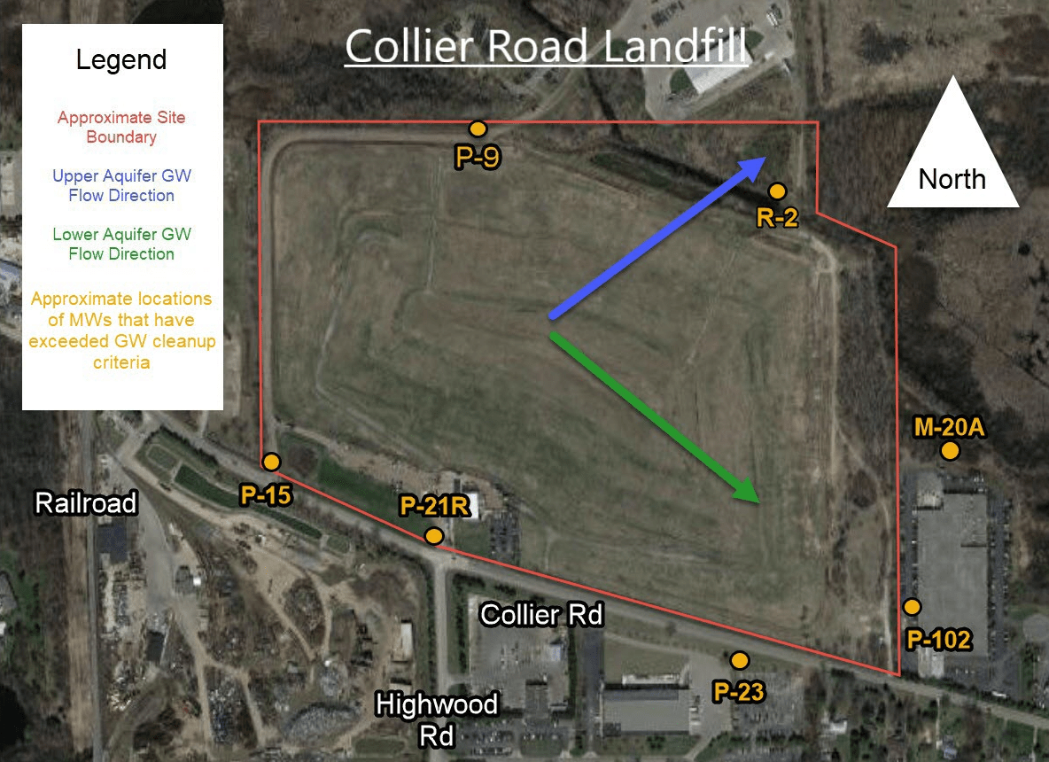 Collier Road Landfill Map