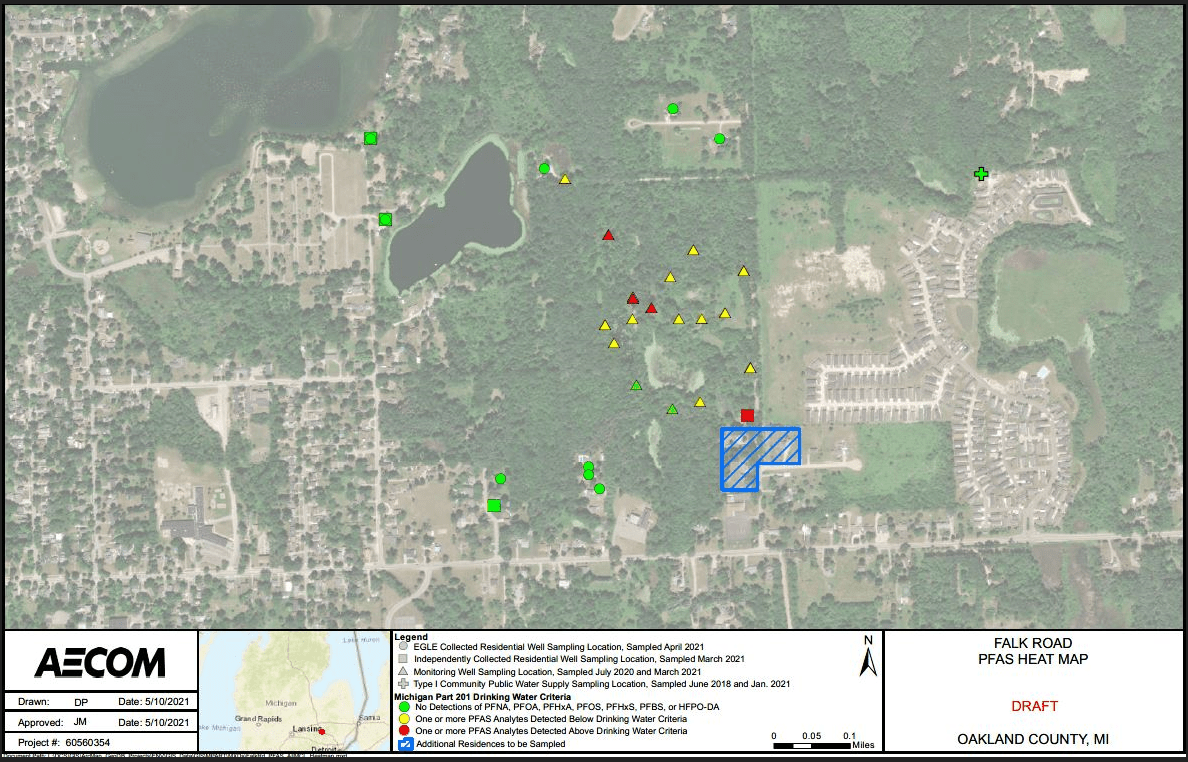 Former Falk Road Landfill map