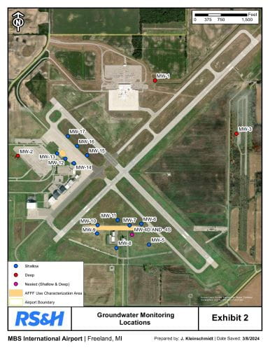 MBS International Airport Area of Interest map