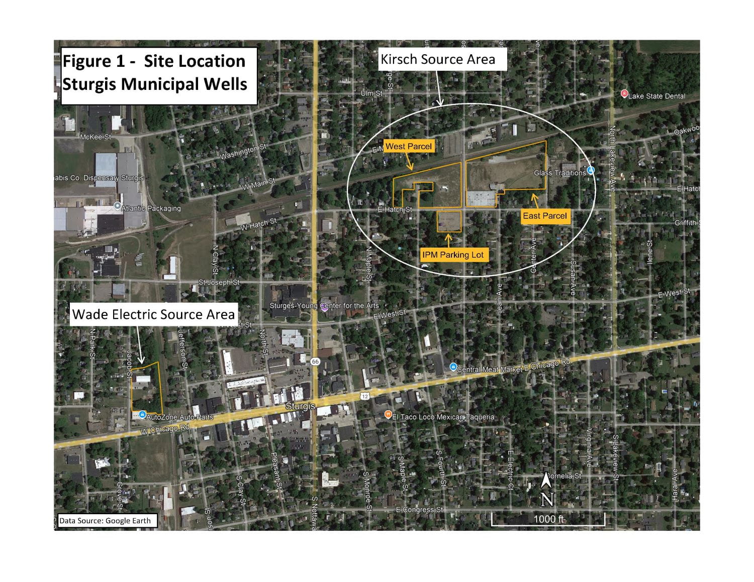 Sturgis Municipal Wells Superfund Site Map Preview (Sturgis, St. Joseph County)