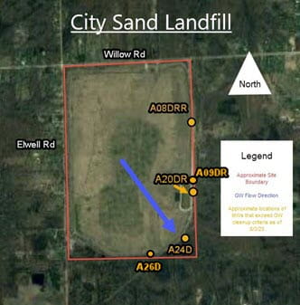 City Sand & Landfill, Inc. map