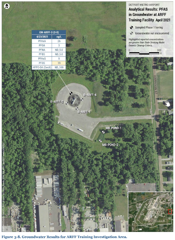 Detroit Metropolitan Wayne County Airport ARFF map