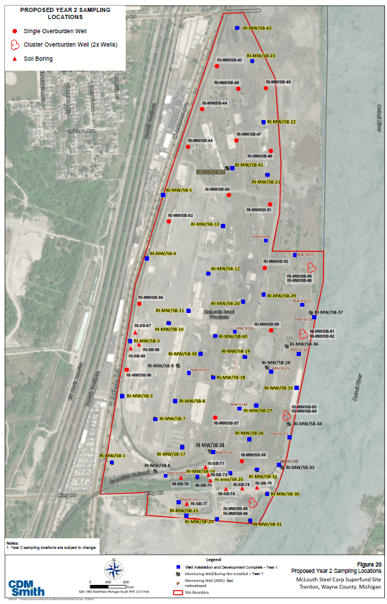 McLouth Steel Corp Trenton Map Preview