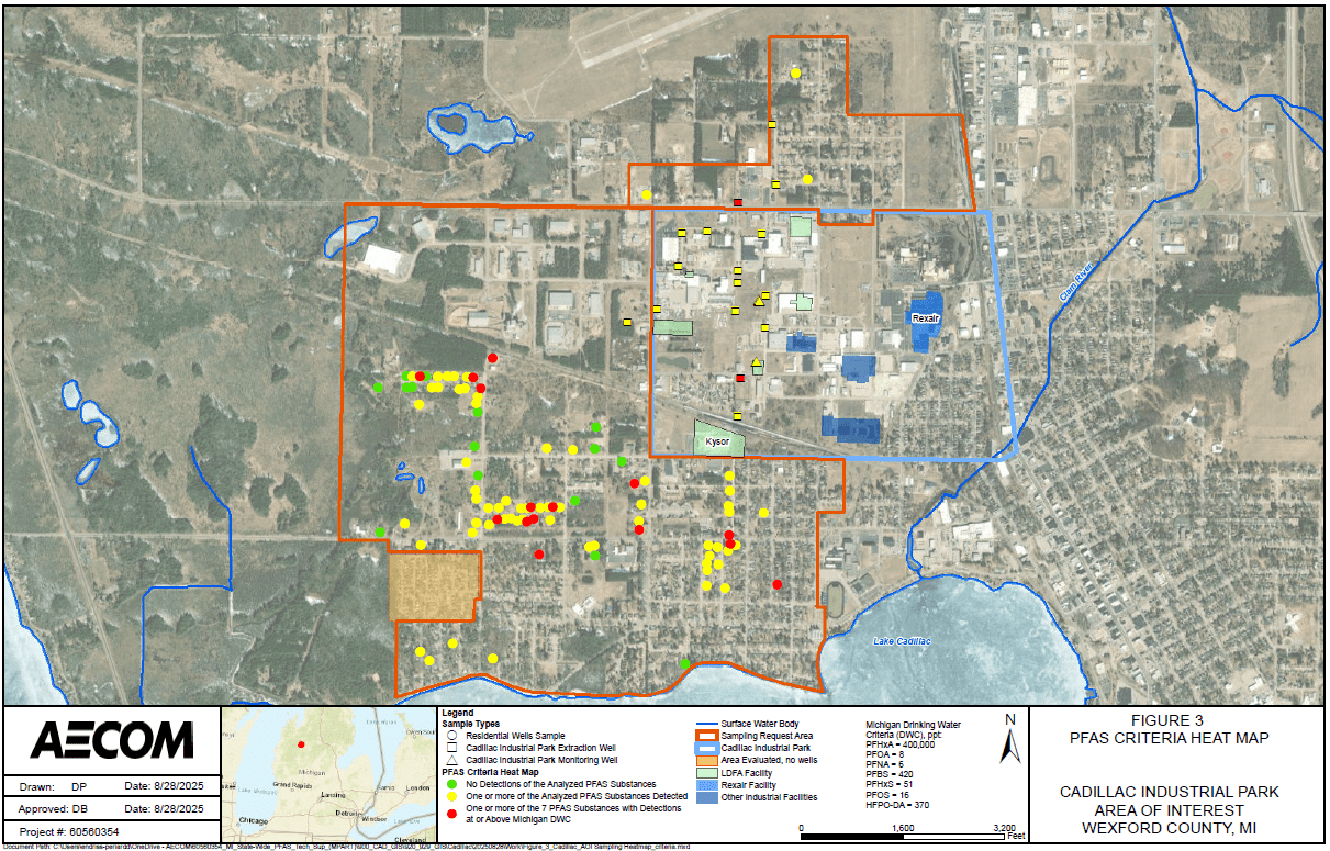 Cadillac Industrial Park Area of Interest Sampling Heatmap Preview