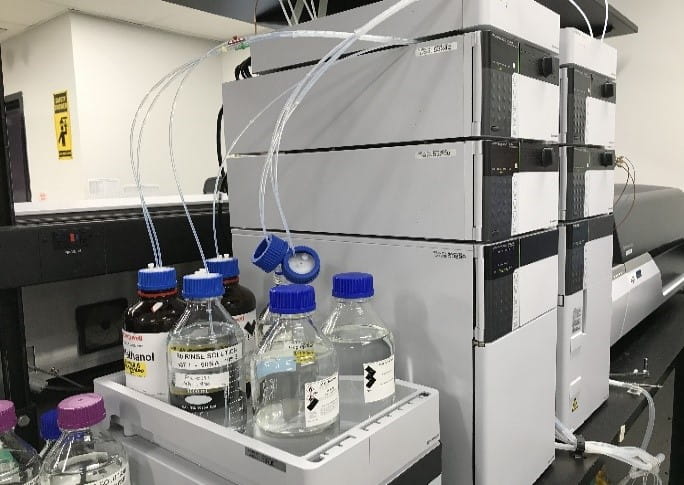 scientific testing equipment inside a laboratory