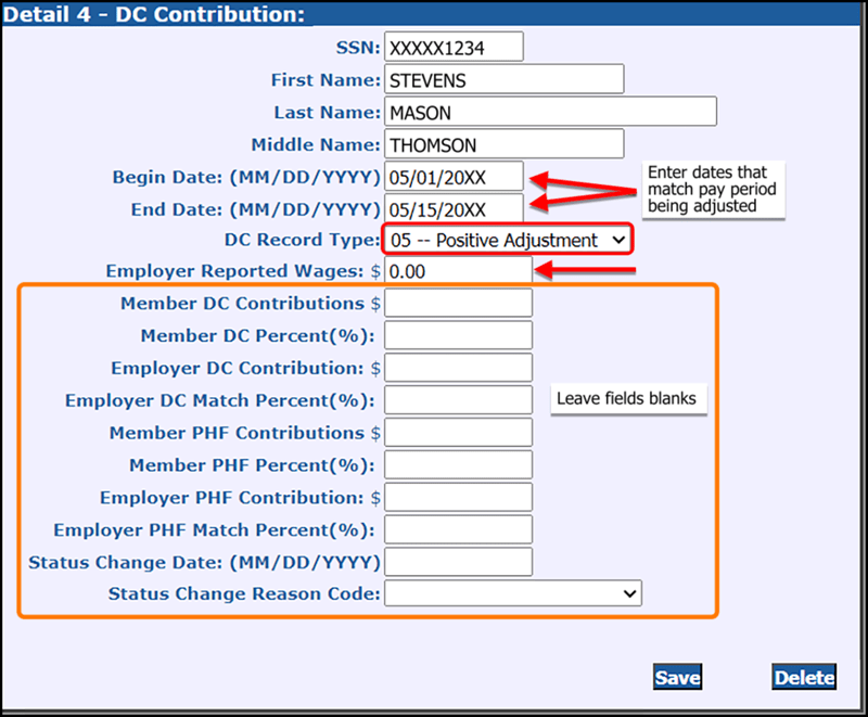 Detail 4 - DC Contribution
