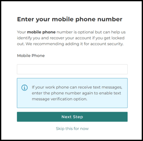 screenshot of miLogin