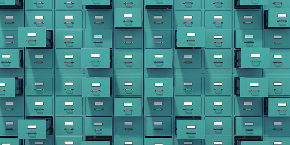 Wall of files