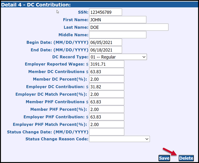 Detail 4 - DC Contribution