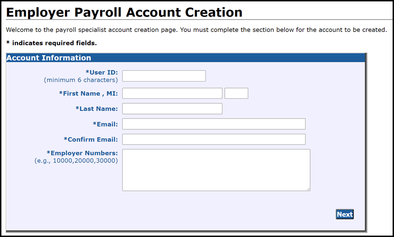 Account Creation