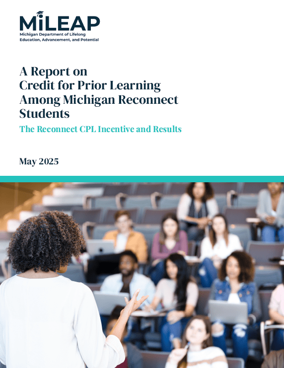 Report on Credit for Prior Learning Cover